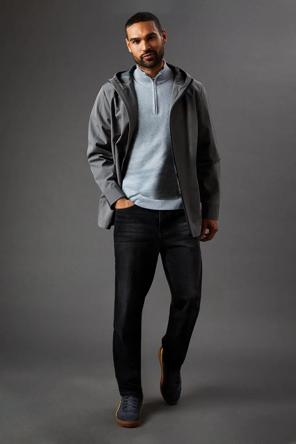 Burton Grey Water Resistant Hooded Jacket