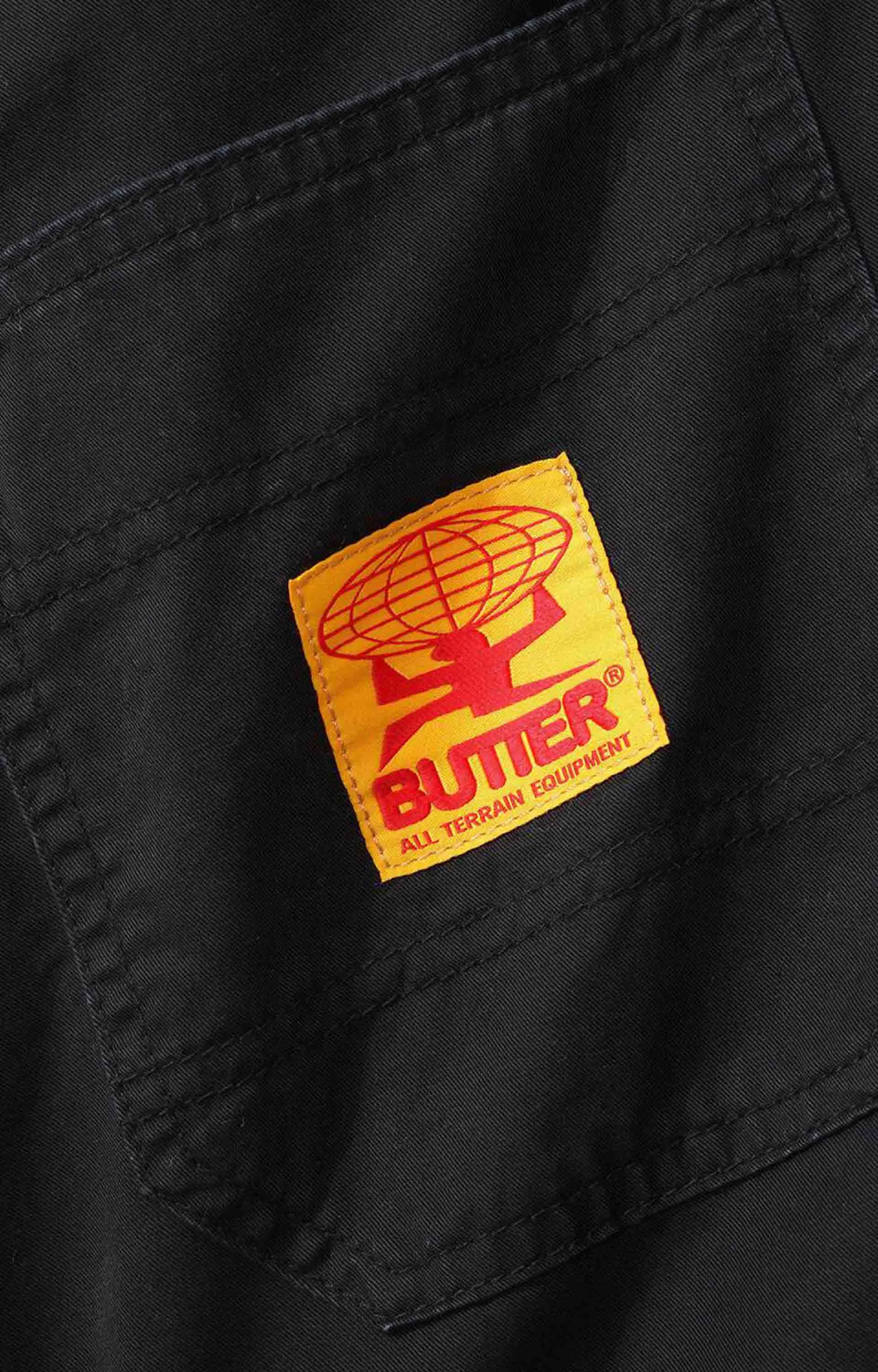 Butter Goods Field Cargo Shorts, Black