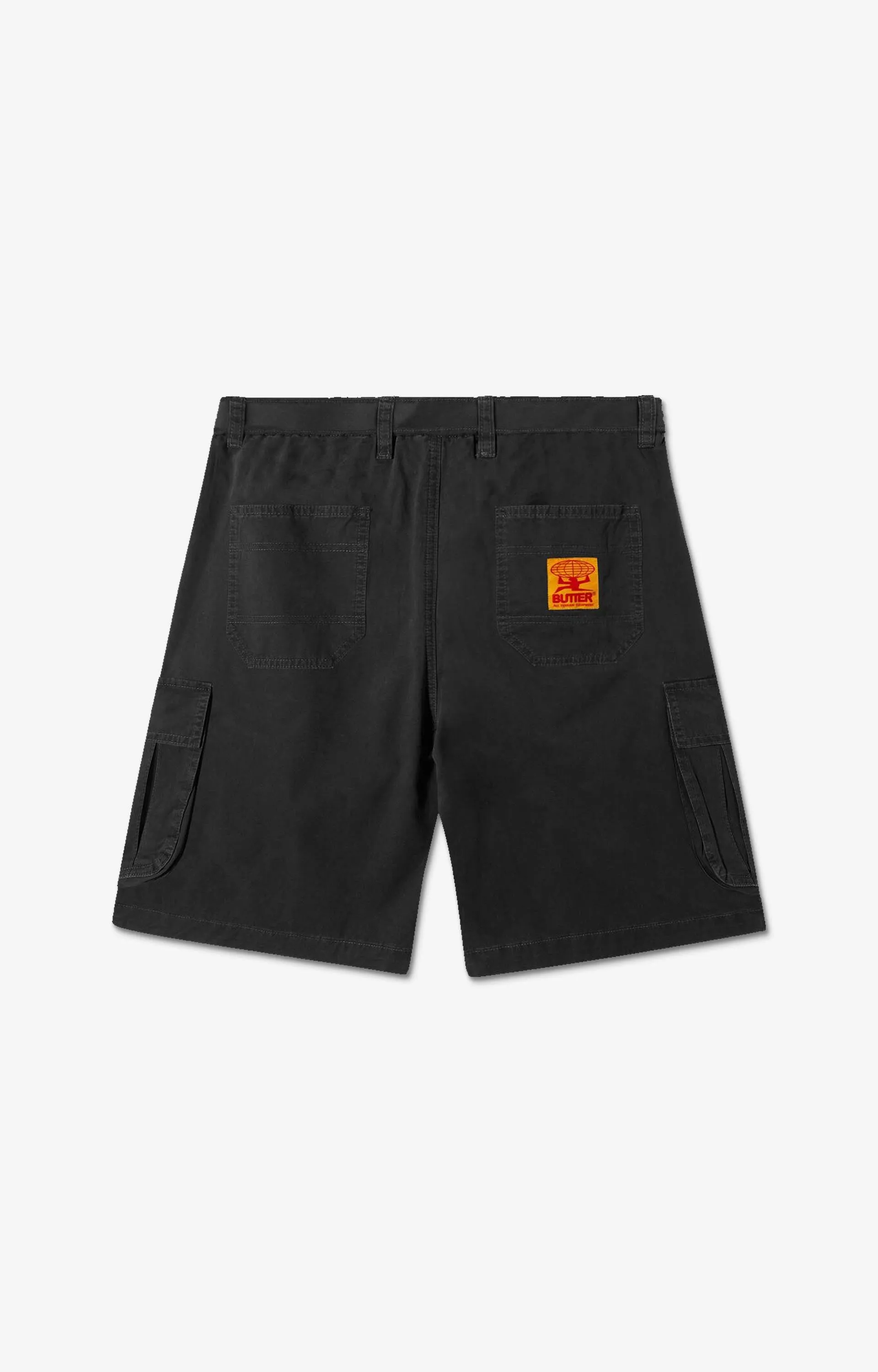Butter Goods Field Cargo Shorts, Black