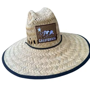 California 🐻 Patch Lifeguard Straw Hat