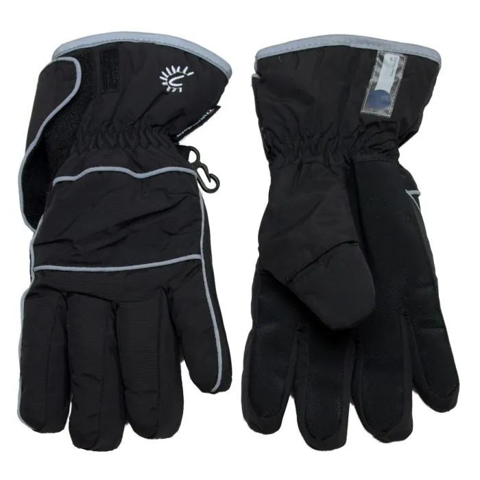 Calikids Kids Waterproof Neoprene Cuff Gloves In Colour Black : Size 6 to 12