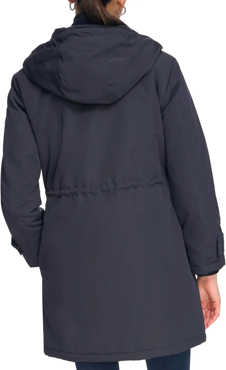 Calvin Klein Women's Long Water-Resistant Rain Jacket