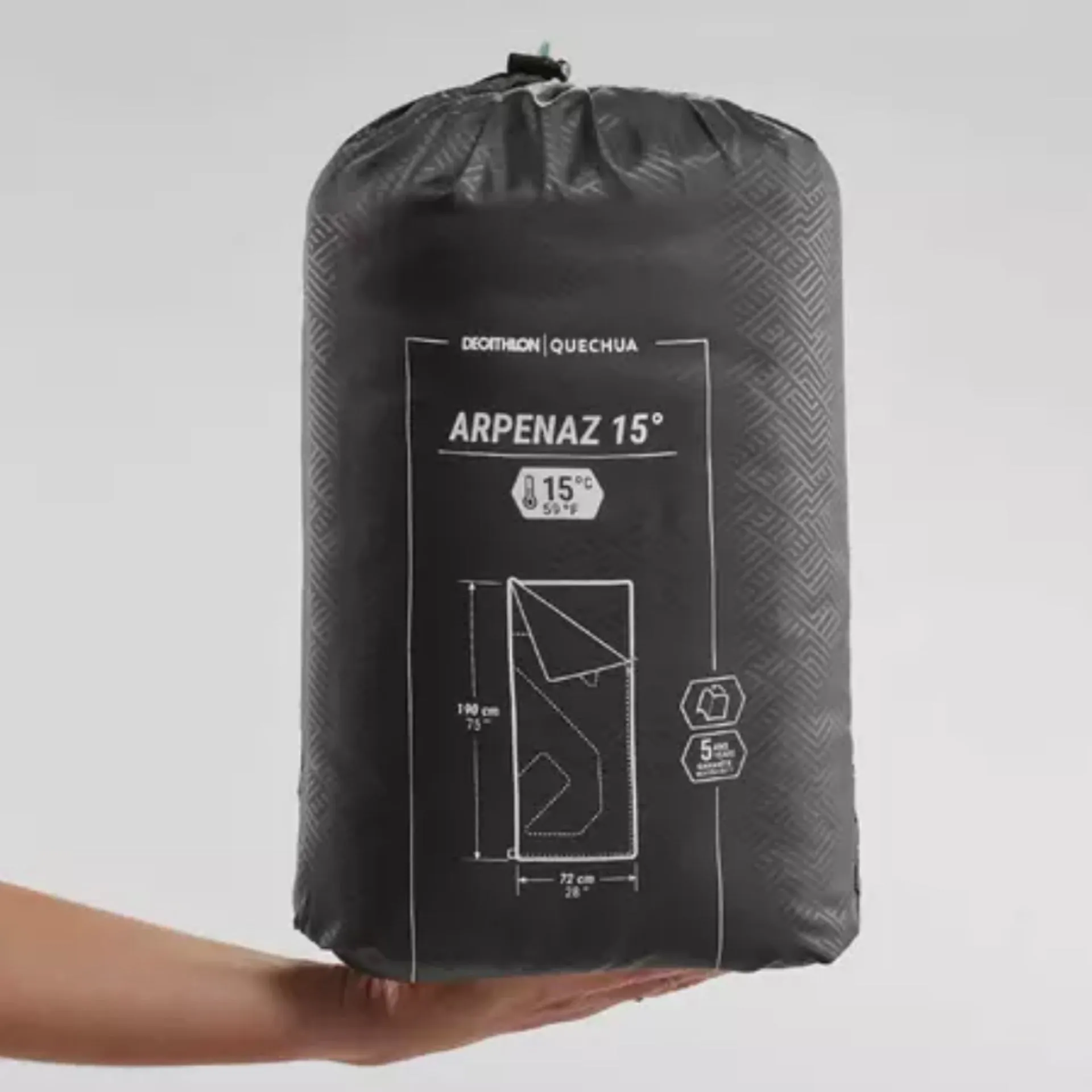 CAMPING SLEEPING BAG - ARPENAZ 15°