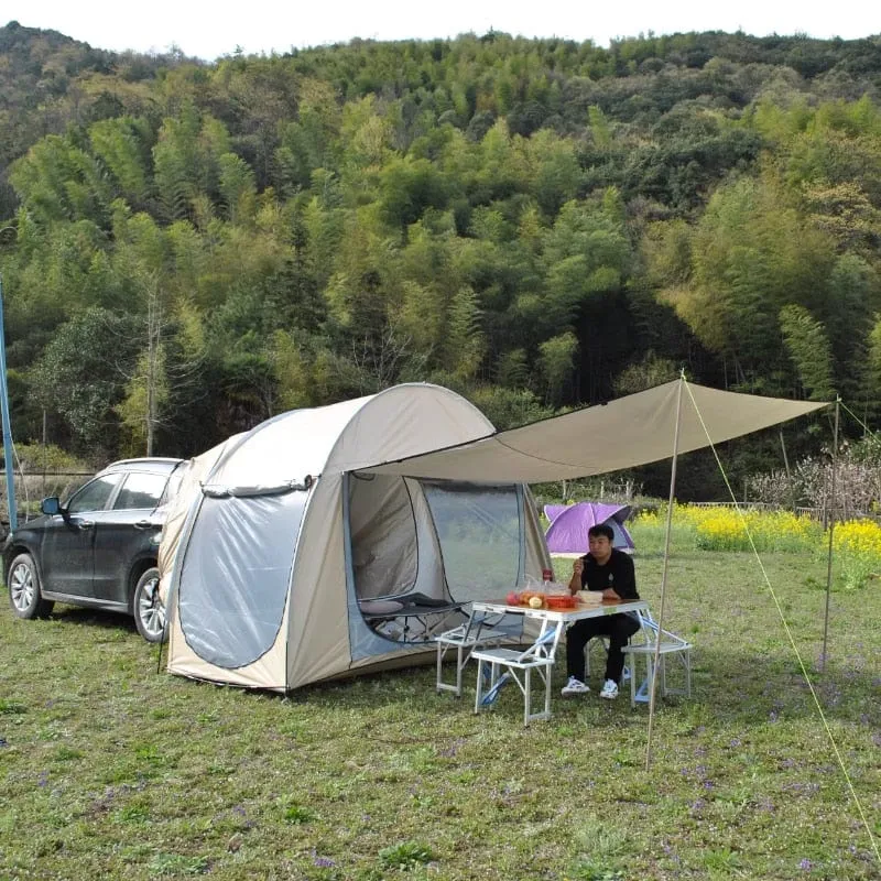 CanvasWing - Mesh Hallway Dual Purpose Car Rear Trek Extension Tent
