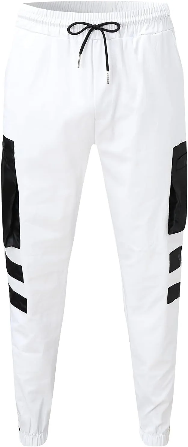 Cargo Pants for Men Big and Tall, Camouflage Pants Men's Sports Casual Jogging Trousers Lightweight Hiking Work Pants