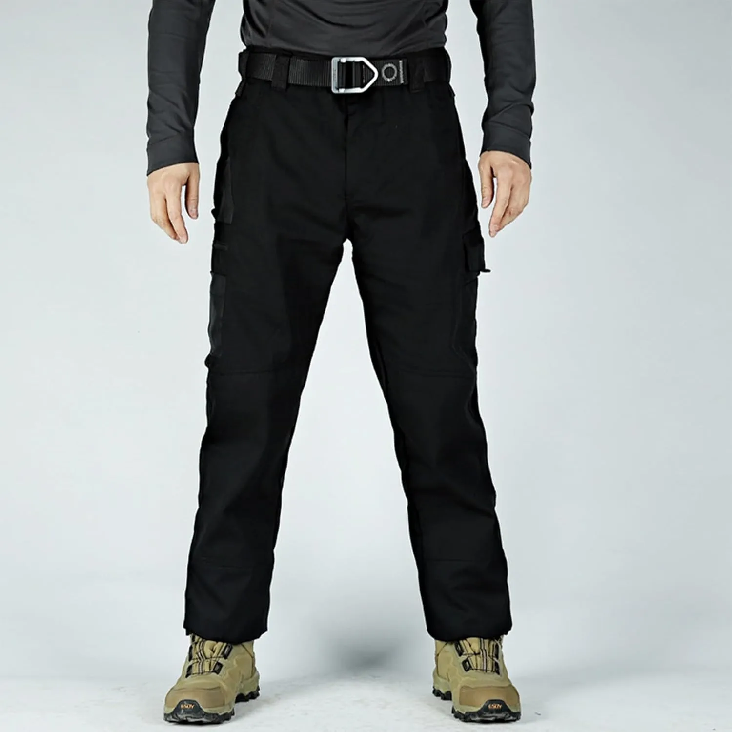 Cargo Pants for Men Warm Fleece Lined Pants Military Tactical Camo Pants Waterproof Stretch Hiking Outdoor Pants