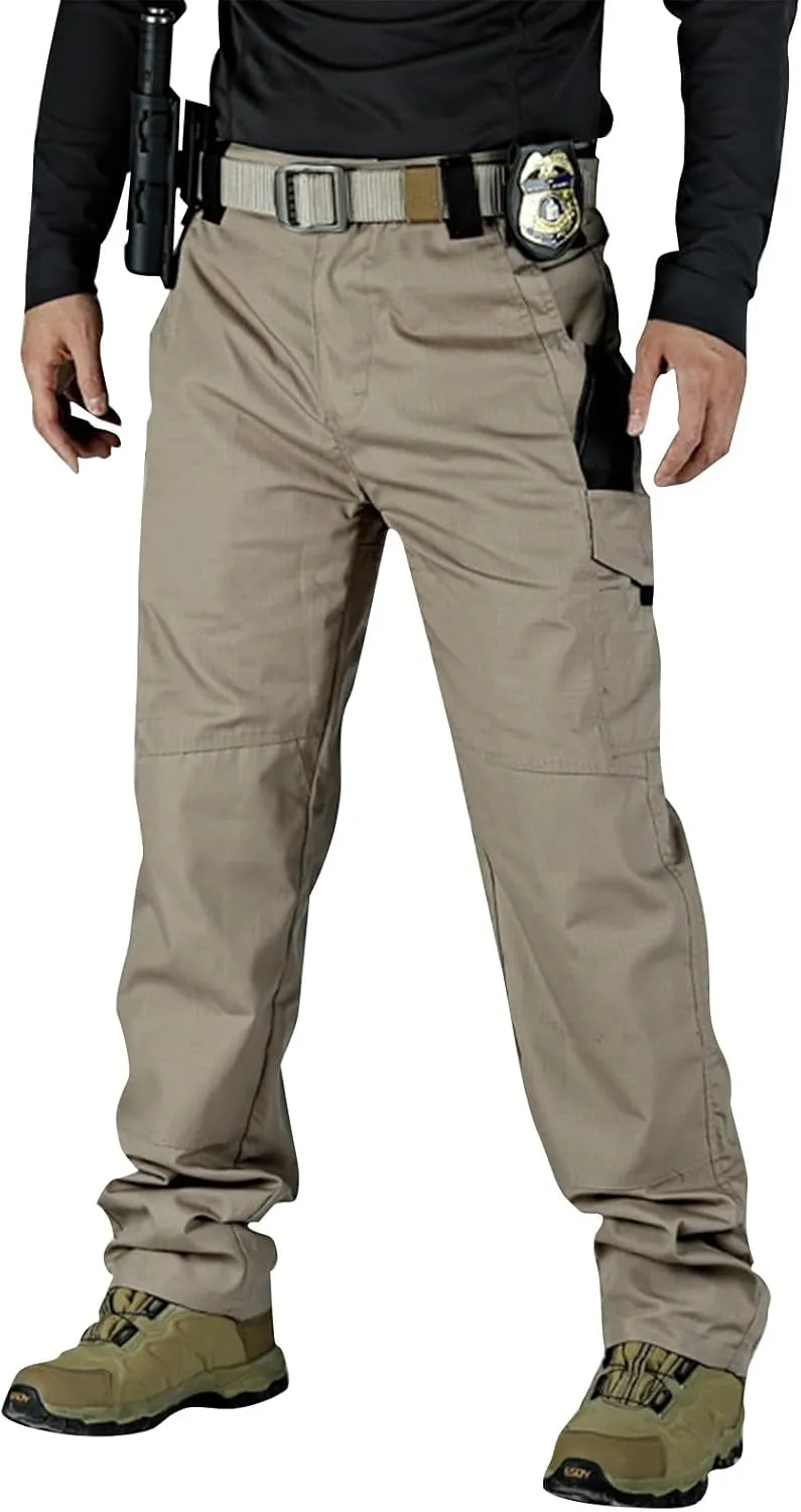 Cargo Pants for Men Warm Fleece Lined Pants Military Tactical Camo Pants Waterproof Stretch Hiking Outdoor Pants