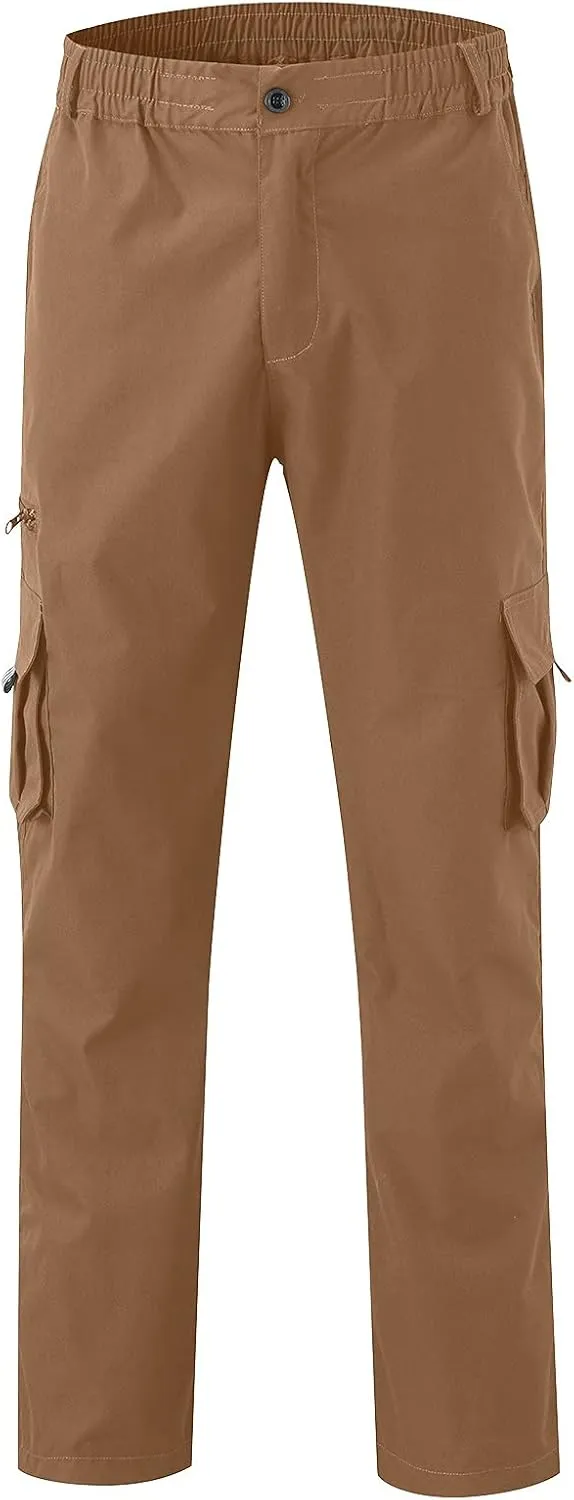 Cargo Trousers for Men Jogger Pants Sweatpants for Men with Pockets Mens Heavyweight Sweatpants Fleece Lined Cargo