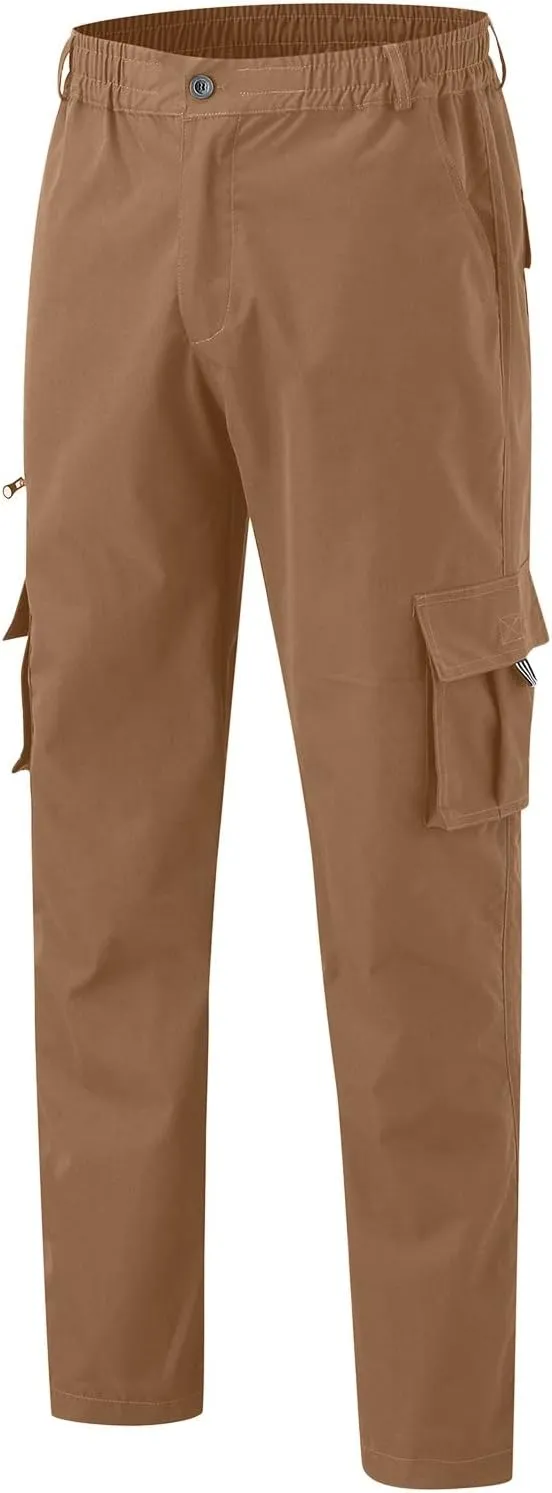Cargo Trousers for Men Jogger Pants Sweatpants for Men with Pockets Mens Heavyweight Sweatpants Fleece Lined Cargo