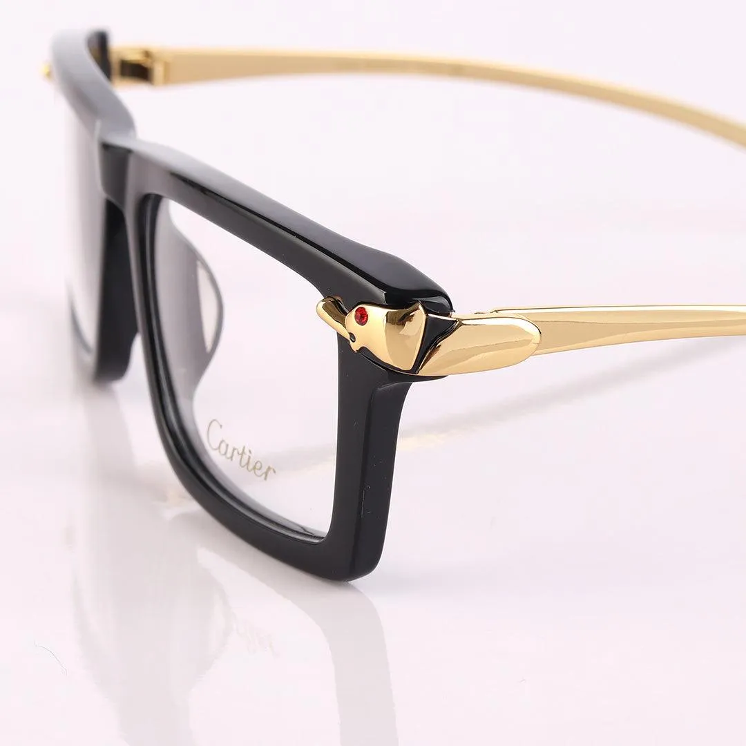 Cartier Gold Vintage Metal Frame Panthère Sunglasses