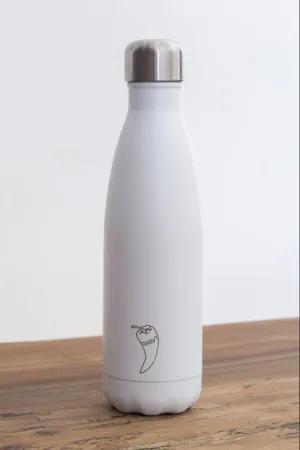 CHILLY // MATT WHITE WATER BOTTLE - 12H HOT / 24H COLD