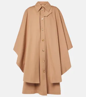Chloe Cotton gabardine cape