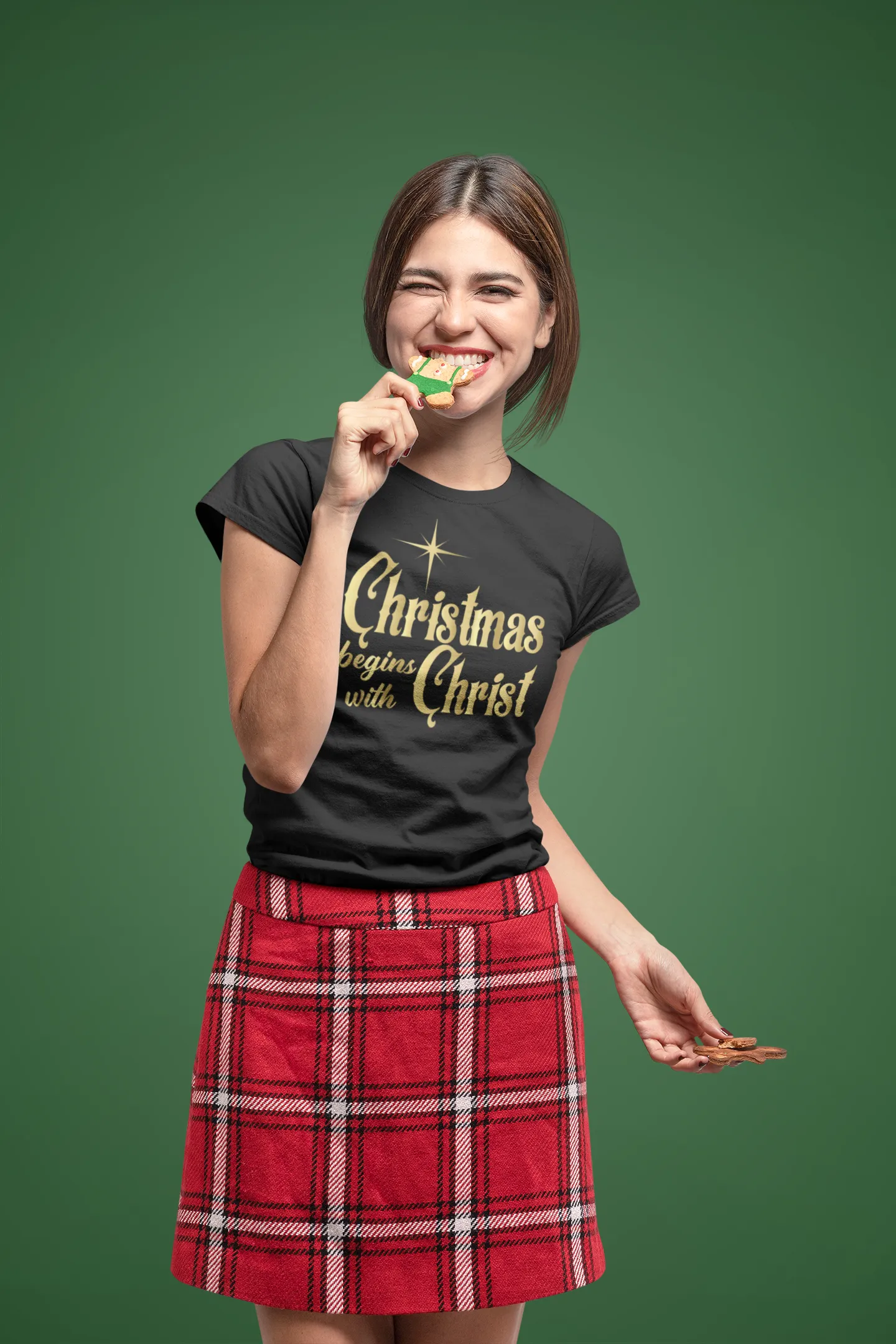 Christmas Begins with Christ T-Shirt