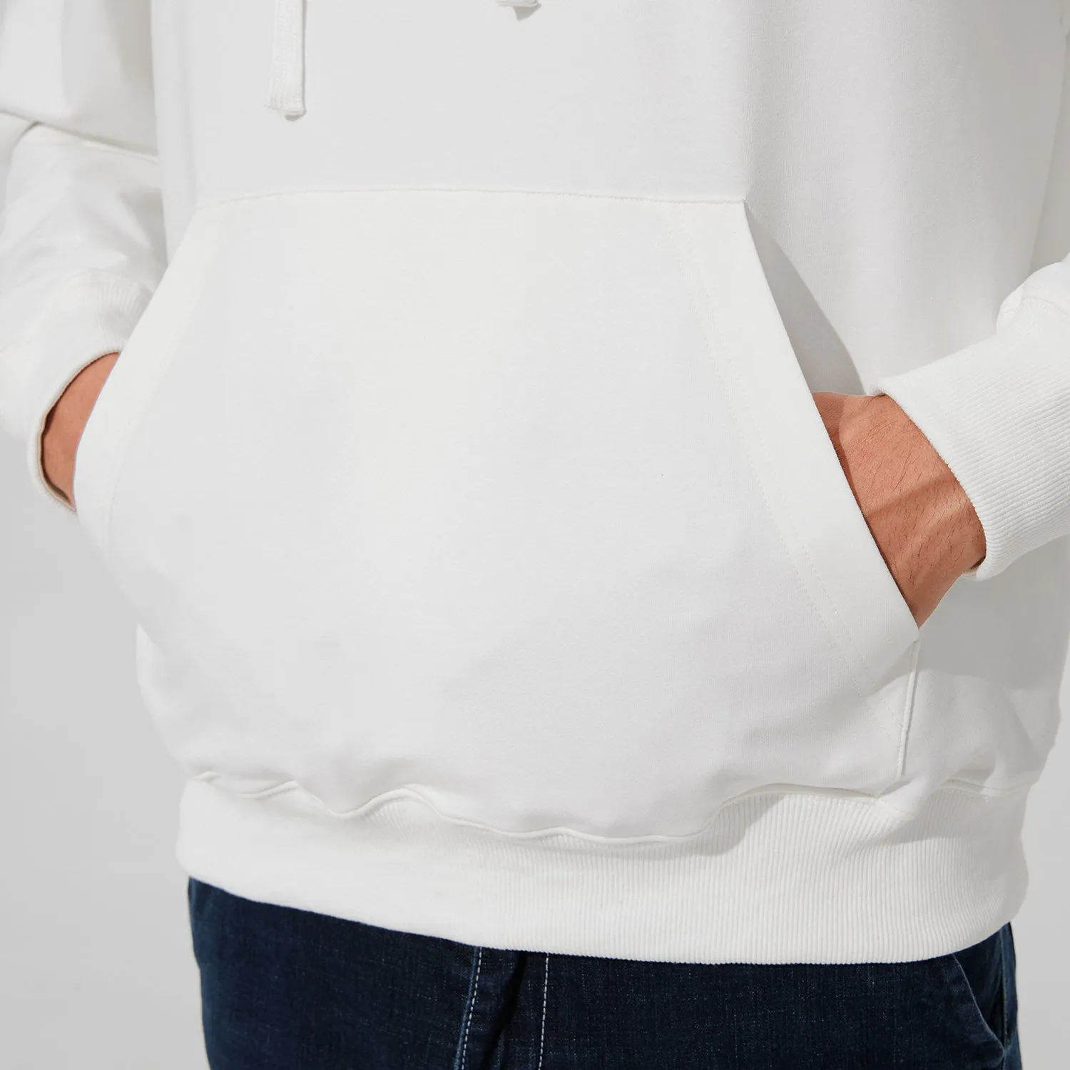 Classic Revival Hoodie - The Classic of Mountains and Seas series White Hibiscus