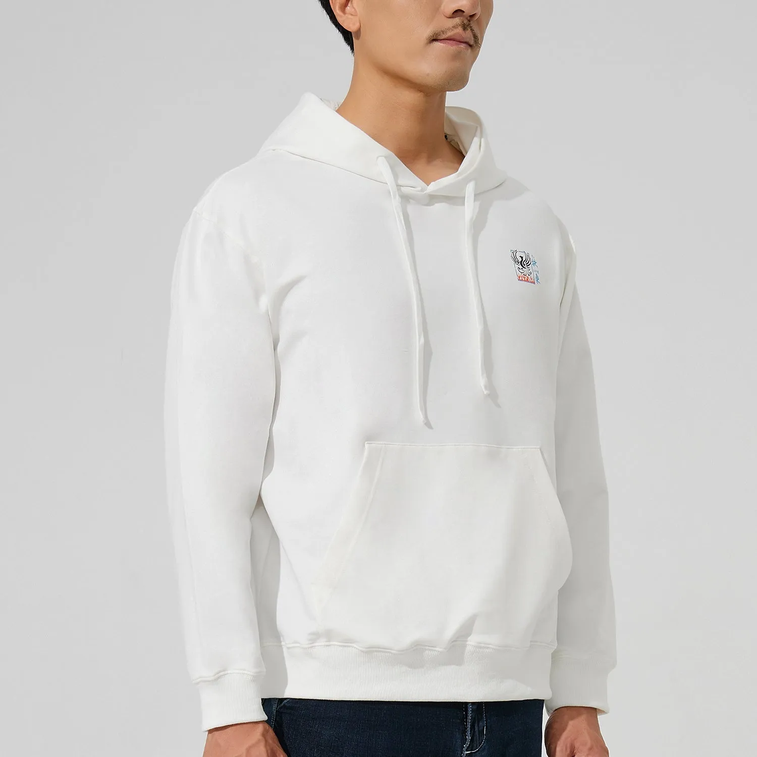 Classic Revival Hoodie - The Classic of Mountains and Seas series White Hibiscus