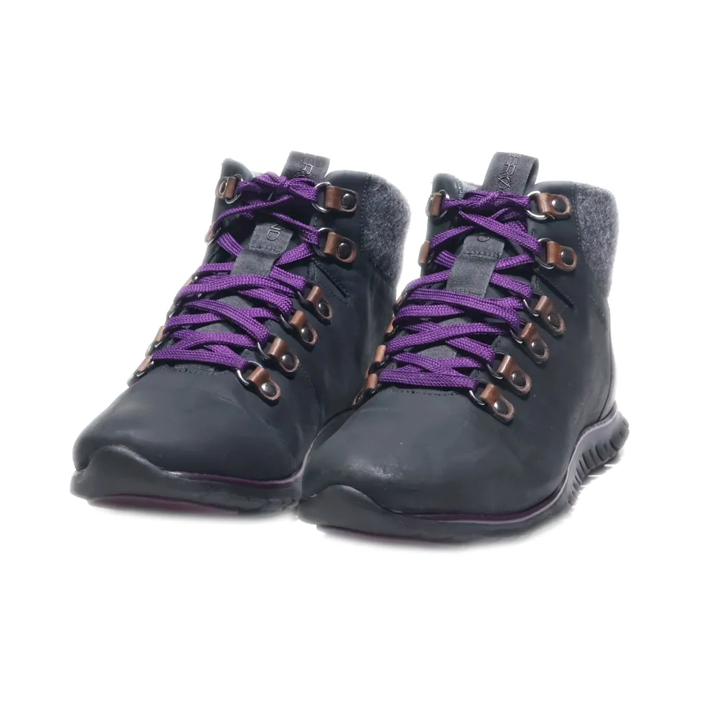 Cole Haan Zerogrand Castle Rock Snow Boots Leather Black Colour For Women
