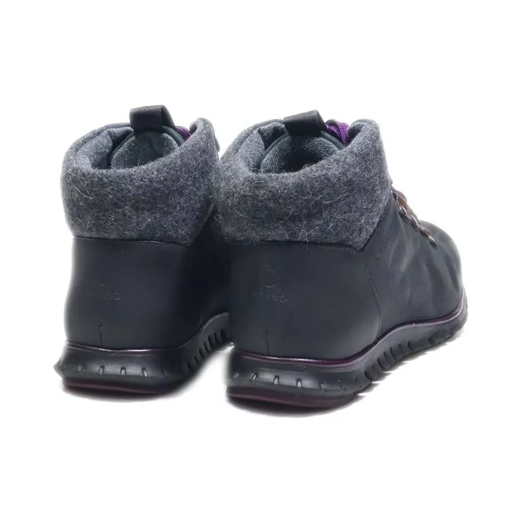 Cole Haan Zerogrand Castle Rock Snow Boots Leather Black Colour For Women