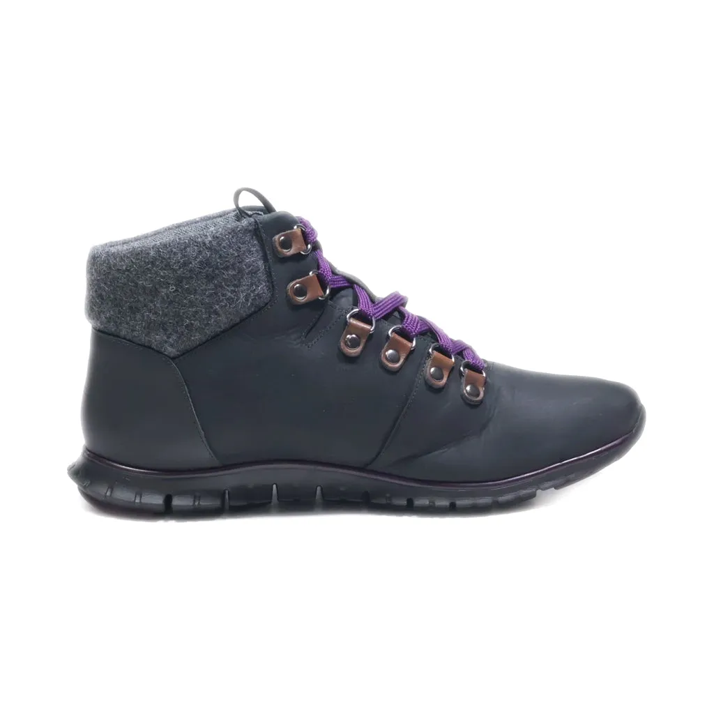 Cole Haan Zerogrand Castle Rock Snow Boots Leather Black Colour For Women
