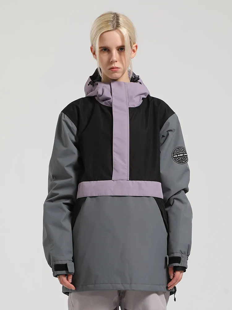 Colorblock Pullover Ski Jacket