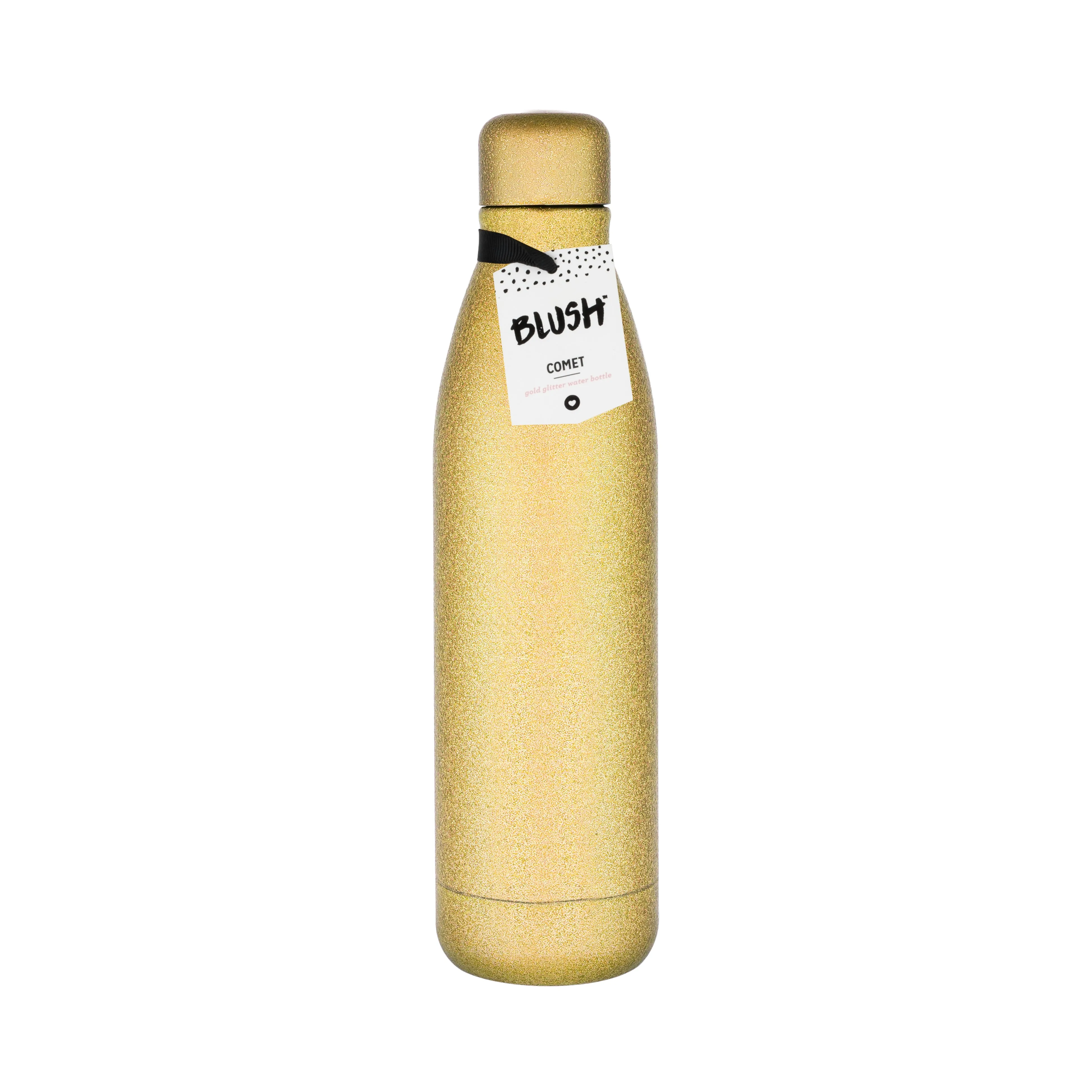 Comet: Gold Glitter Water Bottle