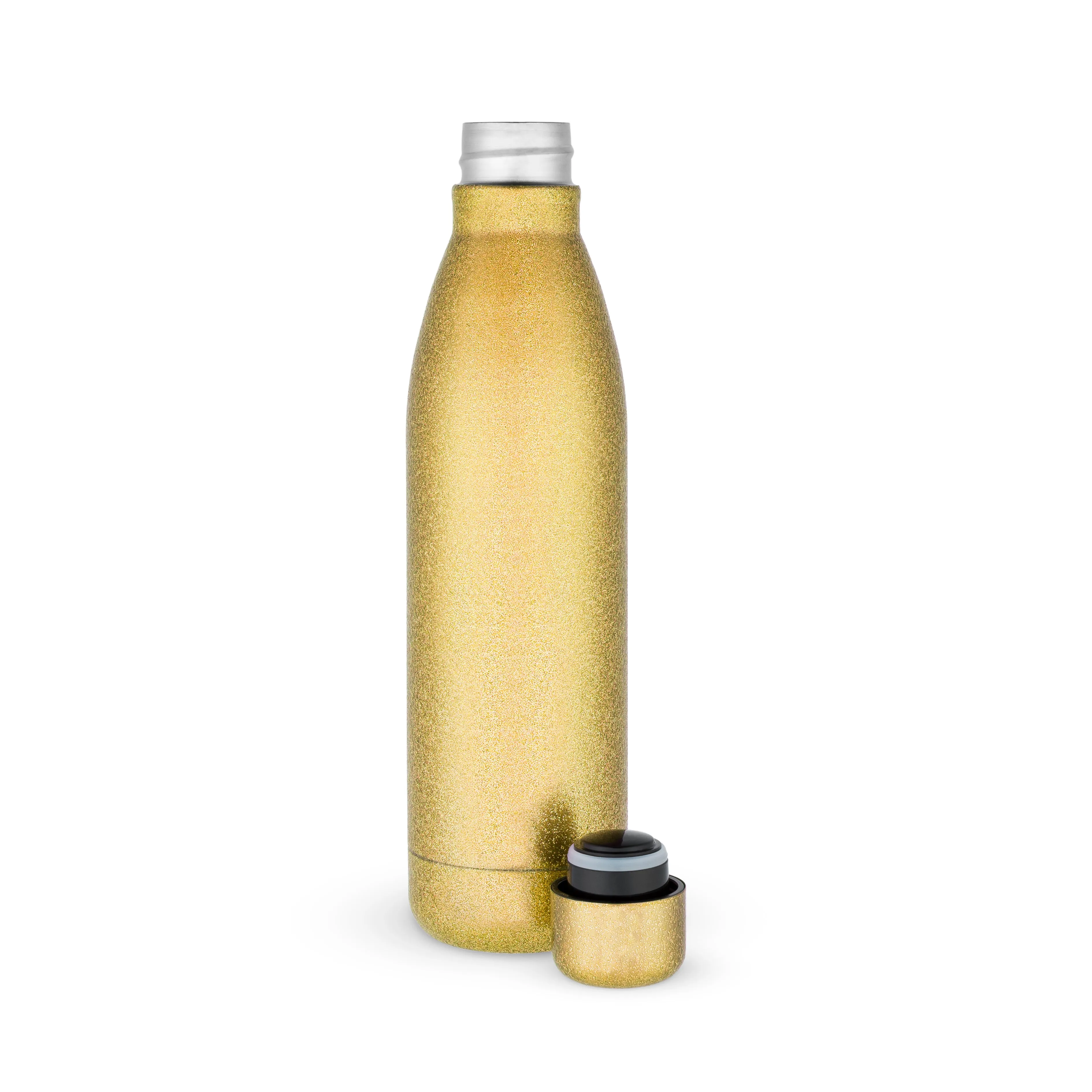 Comet: Gold Glitter Water Bottle