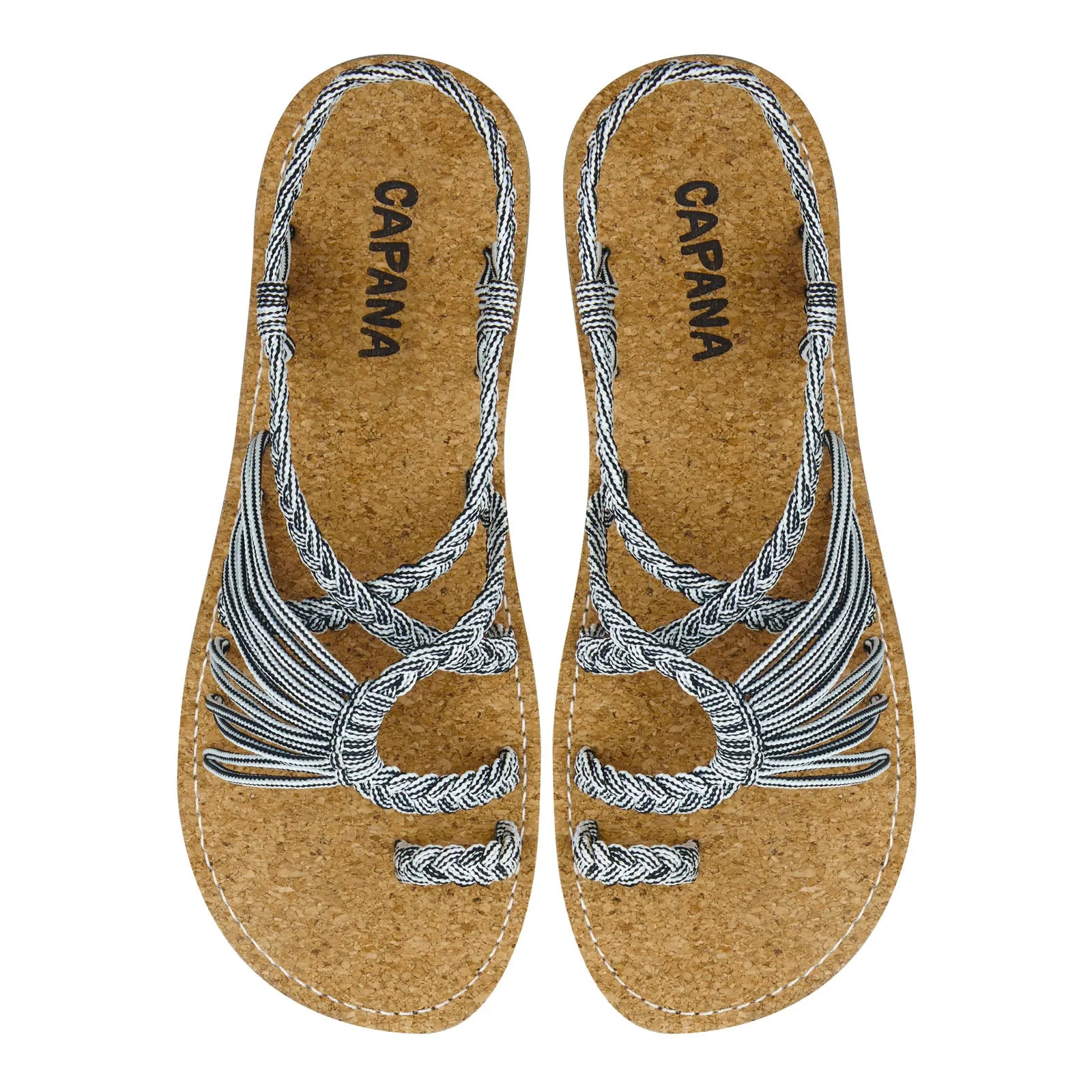 Commune - Zebra Twist Rope Sandals