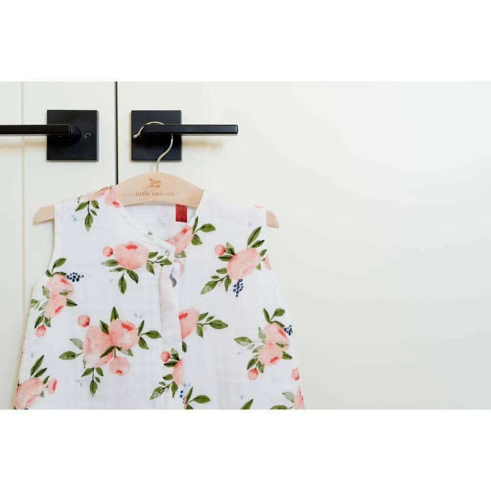 Cotton Muslin Sleeping Bag - Watercolour Roses