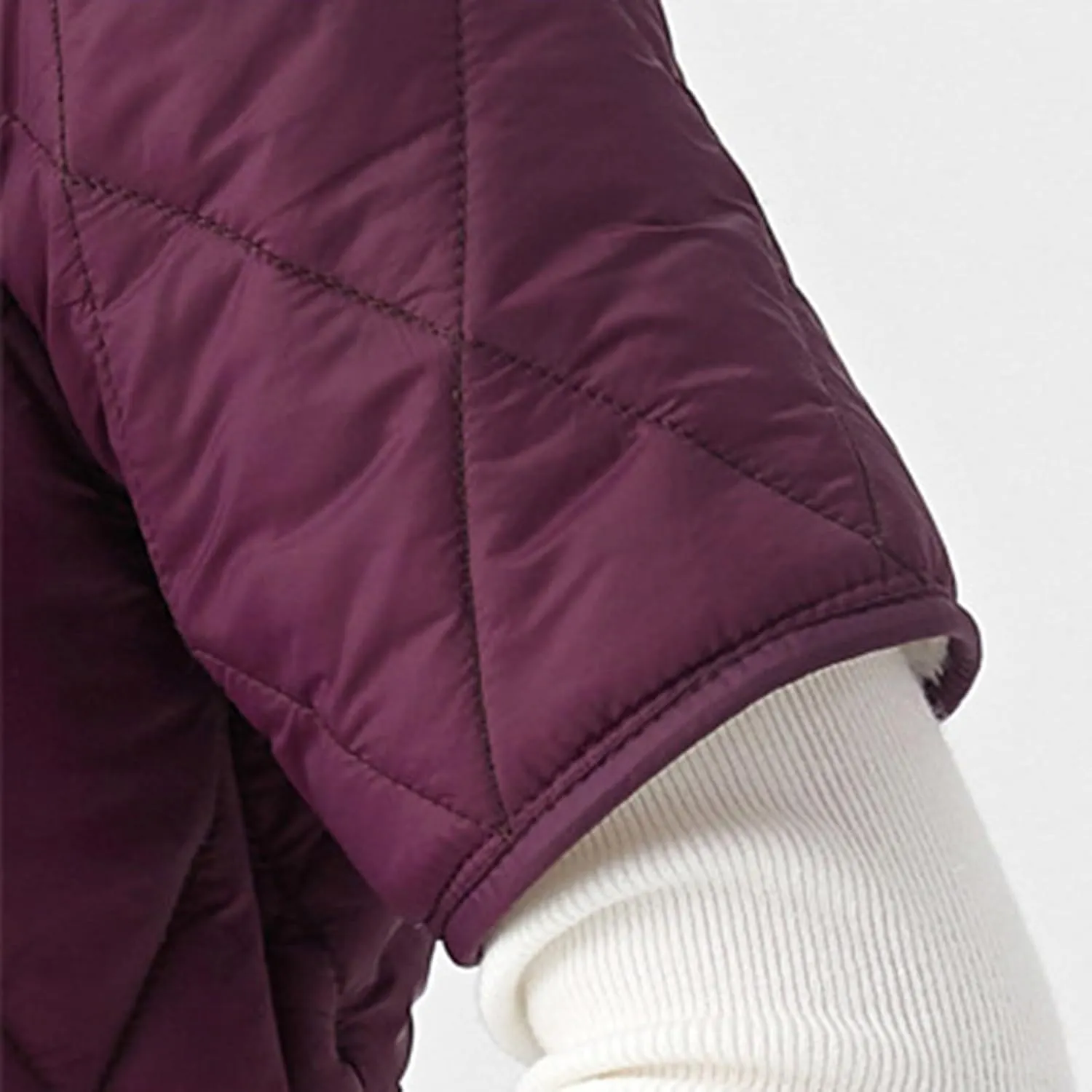 Cropped Puffer Jacket Women Ultralight Down Coat Packable Parkas Jacket Outerwear Full Zip Warm Hooded Insulated Coat