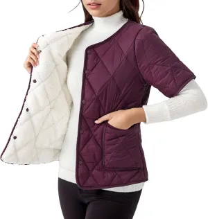 Cropped Puffer Jacket Women Ultralight Down Coat Packable Parkas Jacket Outerwear Full Zip Warm Hooded Insulated Coat