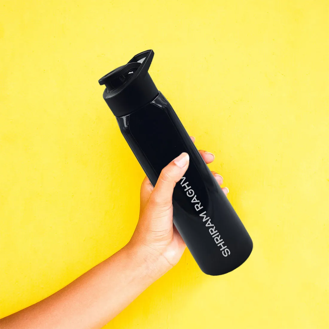 Custom Water Bottle with Engraving of Name Initials Monogram and Logo