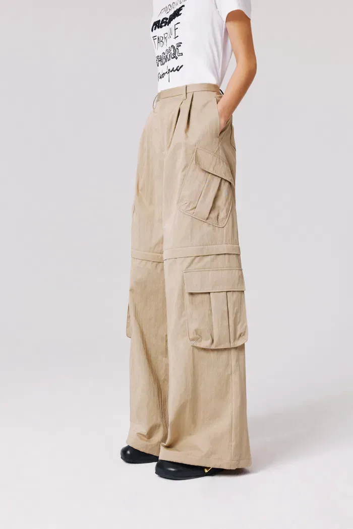Daria Convertible Utility Pants in Cotton Blend