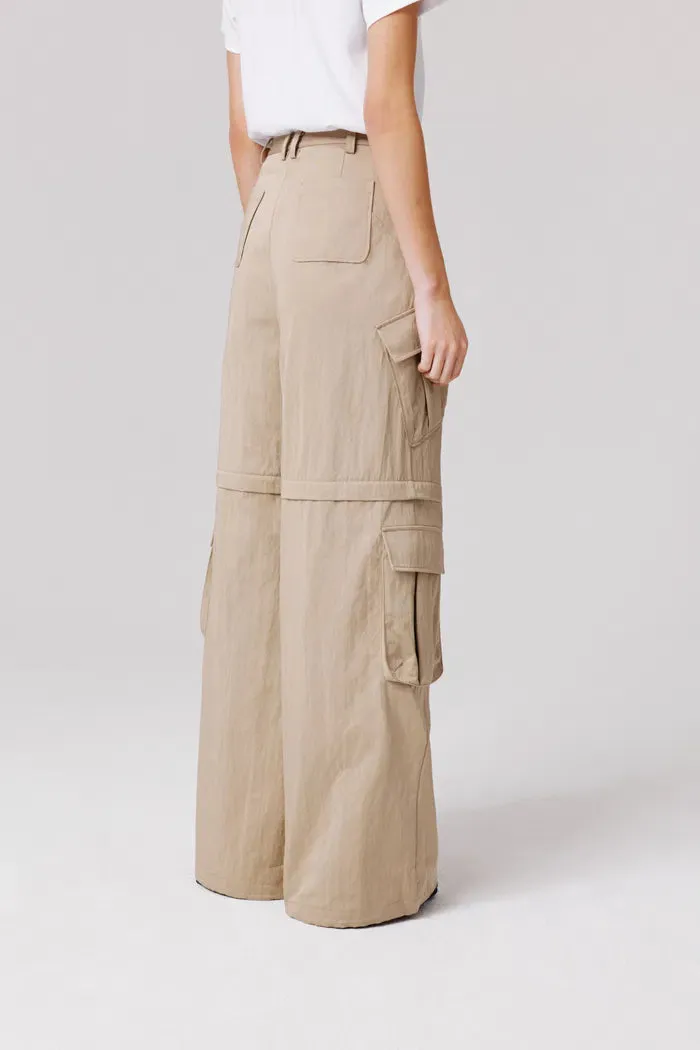 Daria Convertible Utility Pants in Cotton Blend