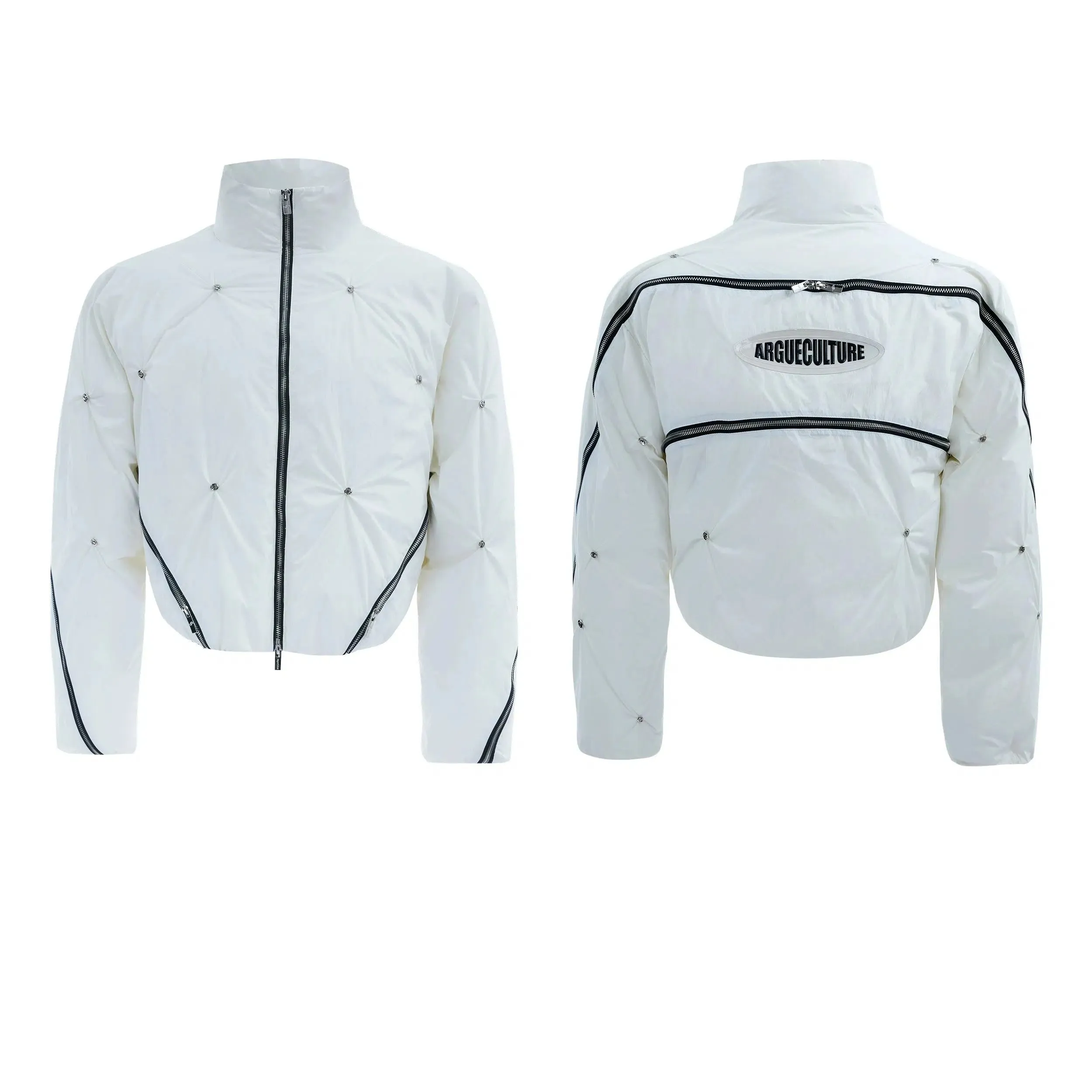 Deconstructed Zipper Padded Jacket