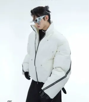 Deconstructed Zipper Padded Jacket