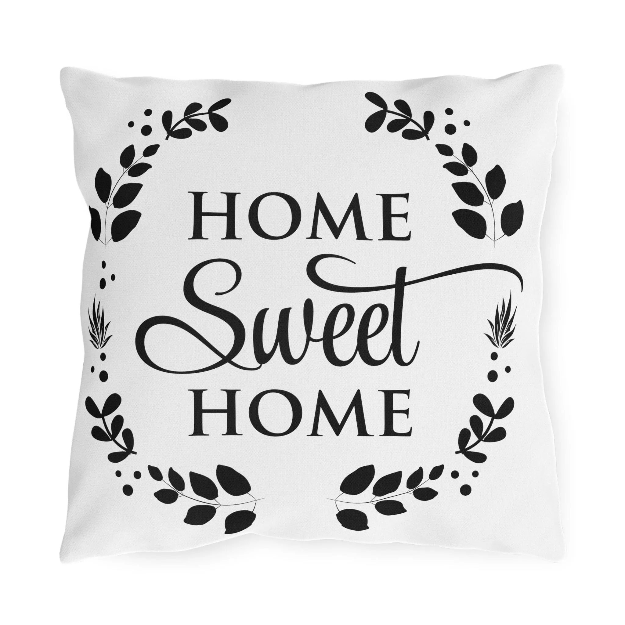Decorative Throw Pillow Cover, Home Sweet Home