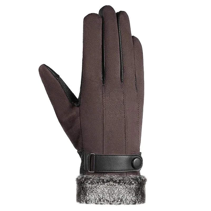 DENIM Men's Winter Gloves Touch Screen Warm Fleece Autumn Winter Gloves for Men