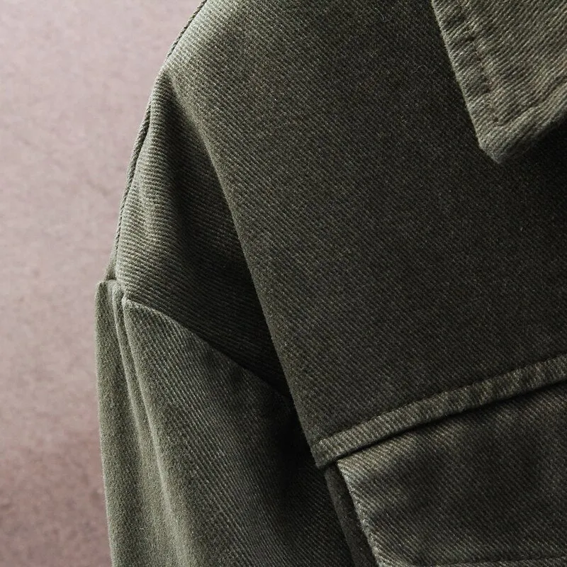 Denim Slim Fit Coat
