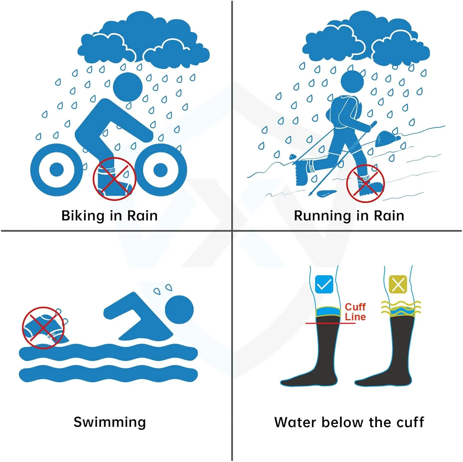 DexShell Waterproof & Breathable Hiking/Trekking Socks