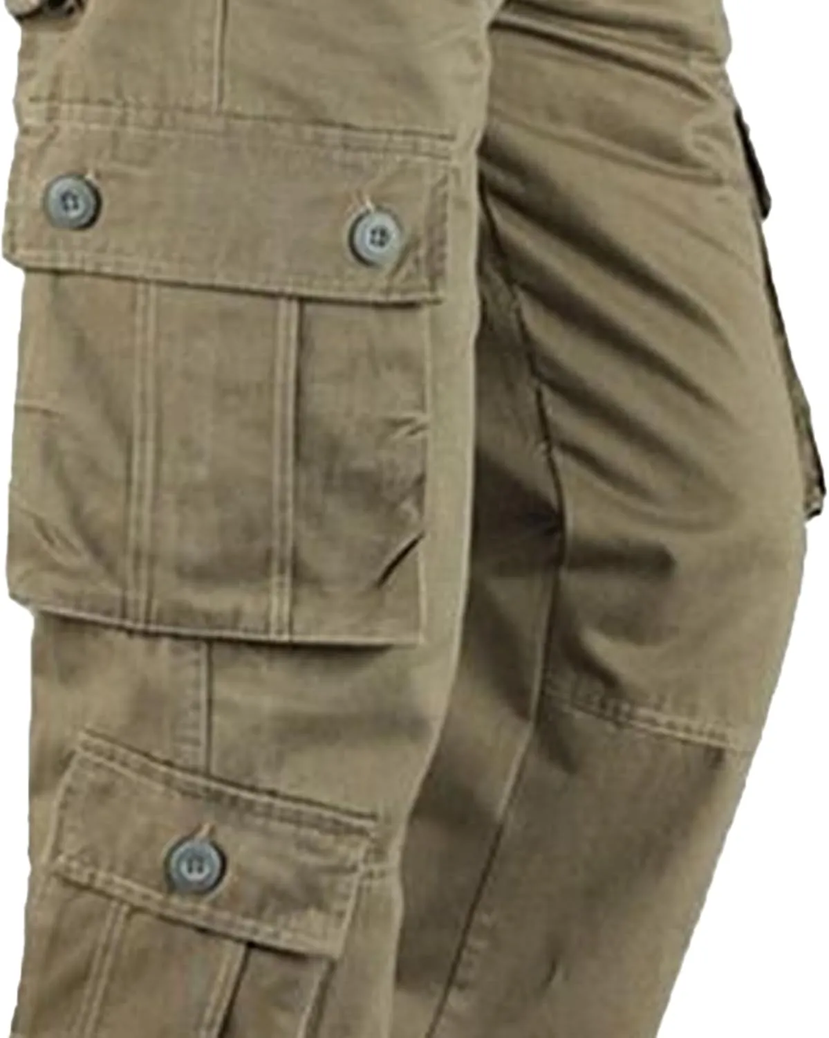 DGHM-JLMY Men's Wild Cargo Pants Cotton Casual Work Hiking Pant Overalls Outdoor Athletic Camo Pants with Pockets