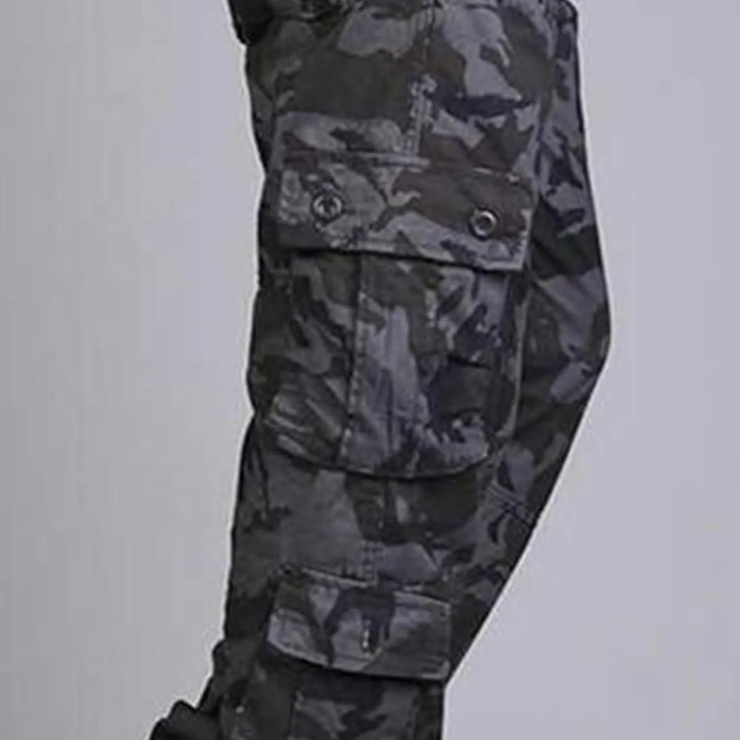 DGHM-JLMY Men's Wild Cargo Pants Cotton Casual Work Hiking Pant Overalls Outdoor Athletic Camo Pants with Pockets
