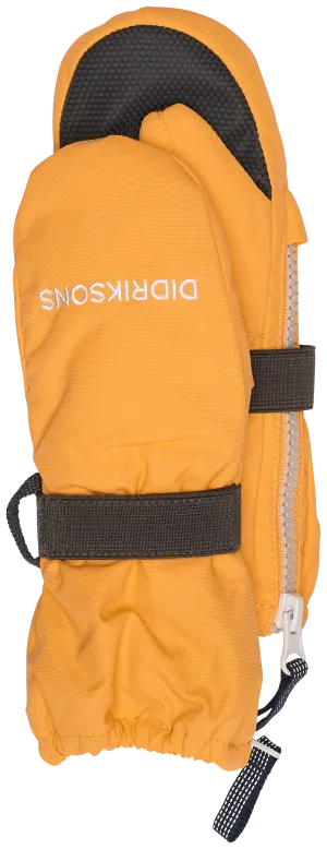 Didriksons Biggles Kids Mittens - Fire Yellow