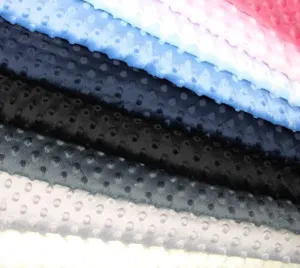 DIMPLE FLEECE FABRIC 9 SHADES PER METRE