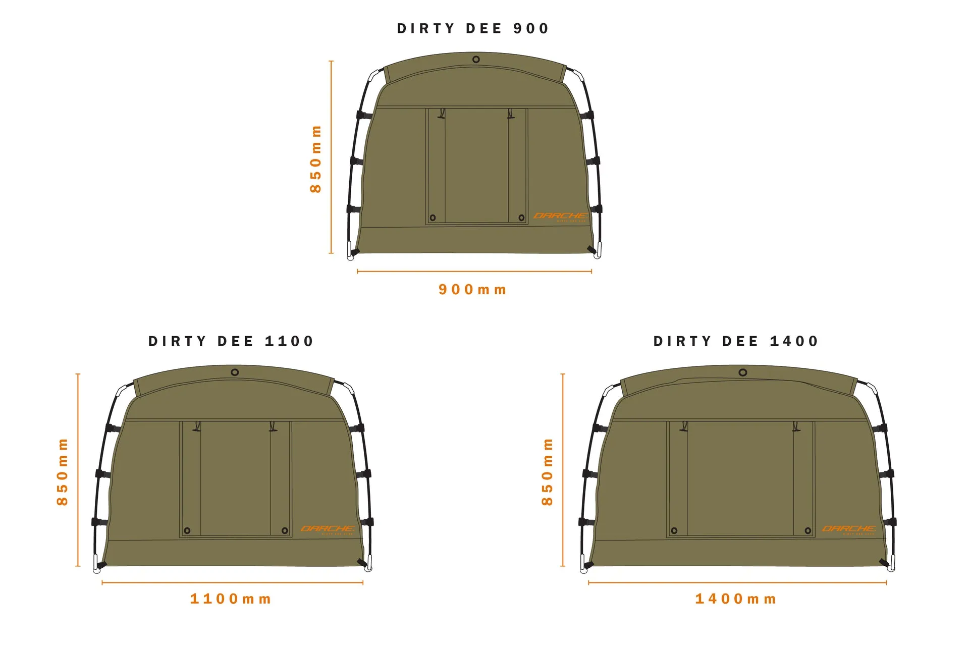 Dirty Dee 1100 Swag Tent - Darche - T050801208