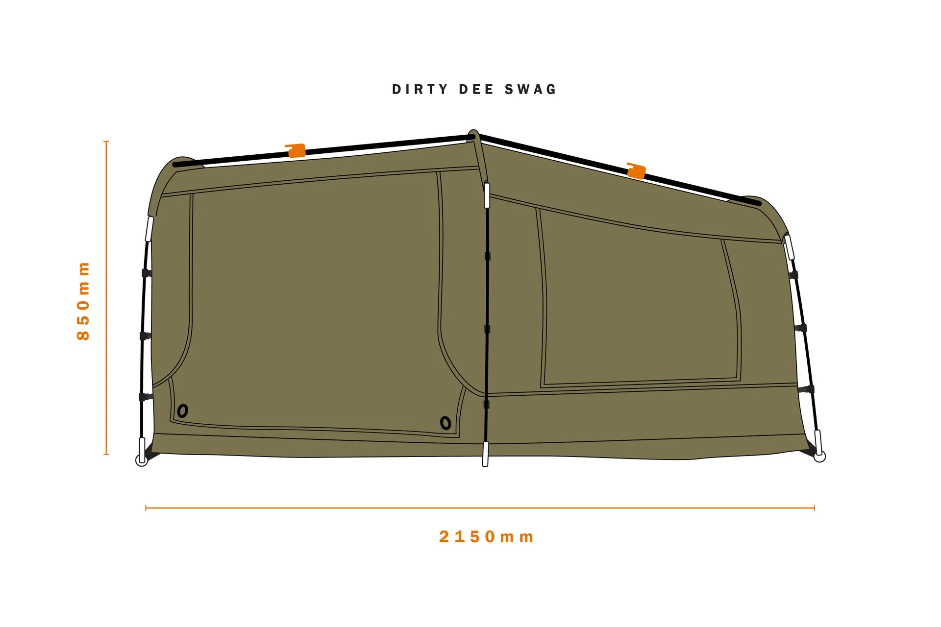 Dirty Dee 1100 Swag Tent - Darche - T050801208
