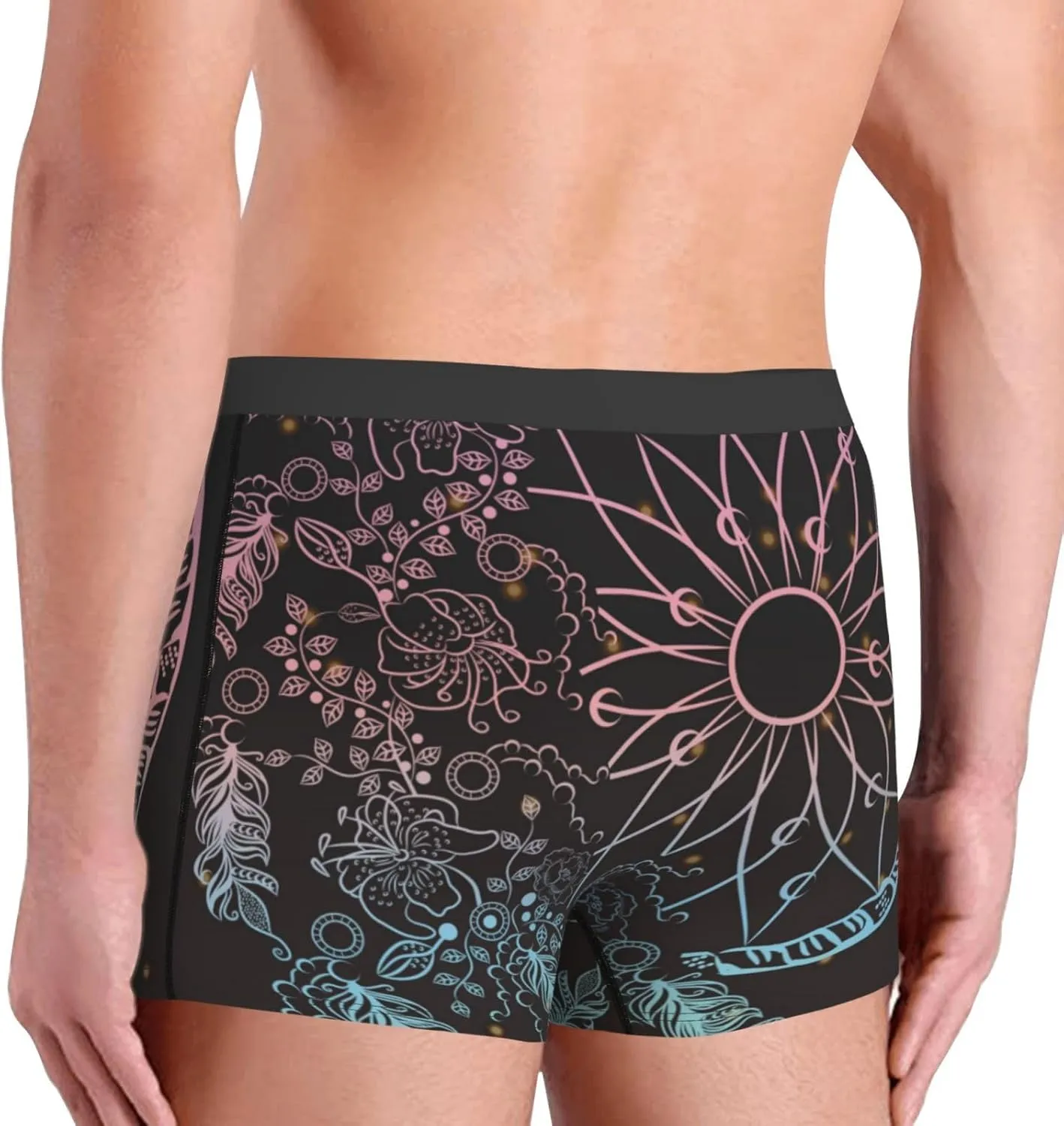 Dreamcatcher Print Boxer Briefs For Men Breathable Underwear-