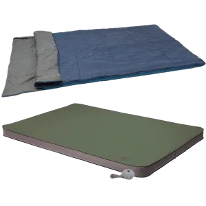 Duo Car Camping Sleeping Bag & Pad Combo