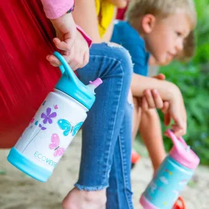 EcoVessel Frost Kids Triple Insulated Bottle with Straw 355ml