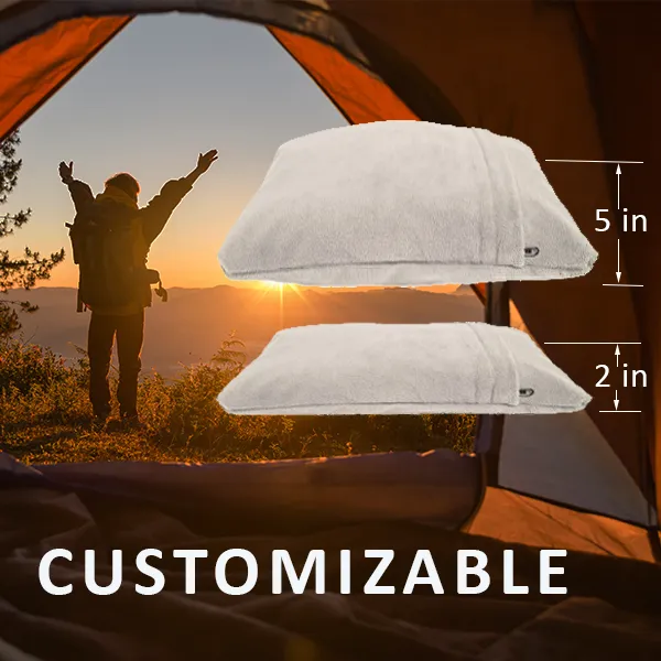 Elan Quest Stuffable Camping Pillow | Stuff Sack (Red/Large) - Reversible Lightweight Water Resistant - Bring Your Own Stuffing