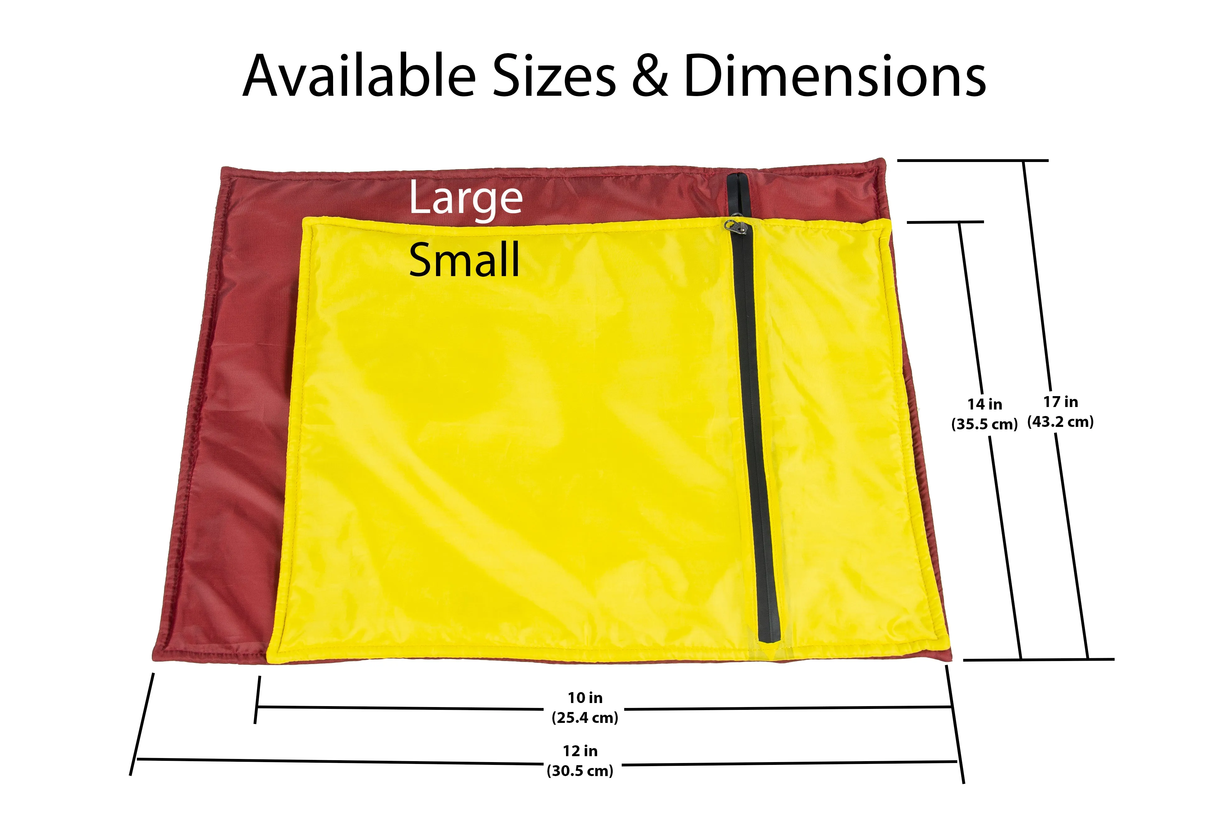 Elan Quest Stuffable Camping Pillow | Stuff Sack (Red/Large) - Reversible Lightweight Water Resistant - Bring Your Own Stuffing
