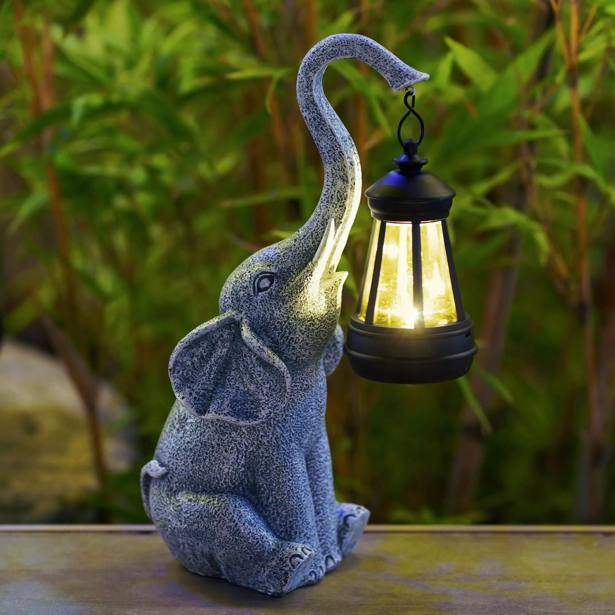 Elephant Garden Light - Outdoor Decorative Solar Lantern for Home & Patio